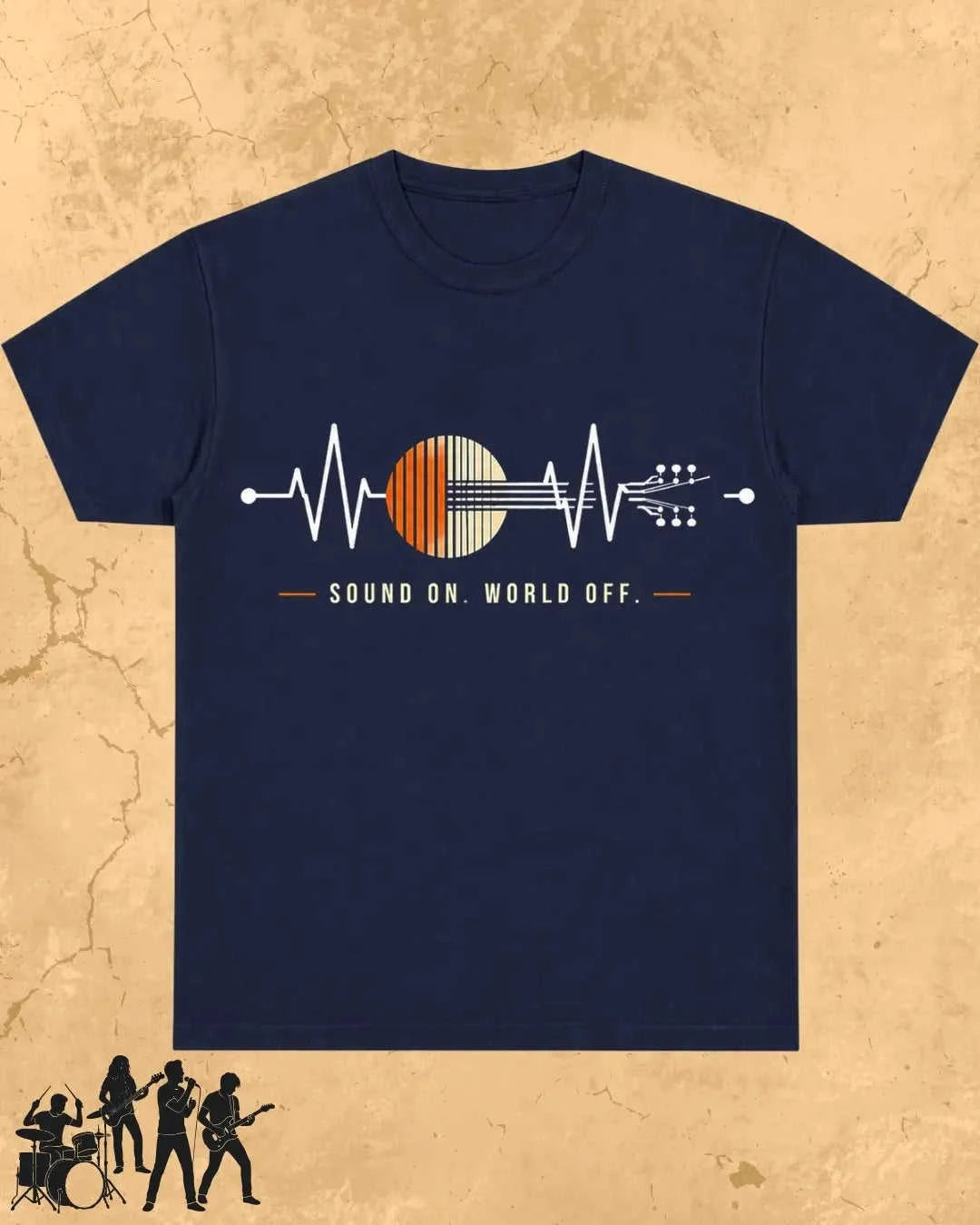 Feel The Beat Music Cotton T-Shirt Swiftsoul