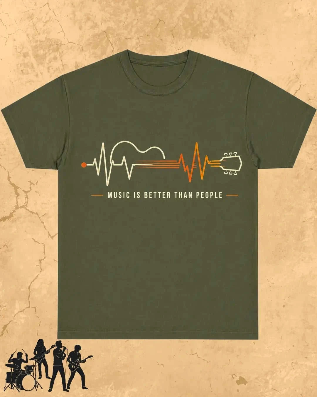 Feel The Beat Music Cotton T-Shirt Swiftsoul