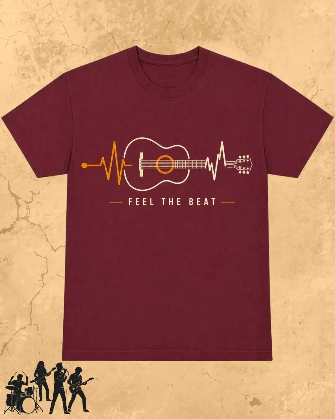Feel The Beat Music Cotton T-Shirt Swiftsoul