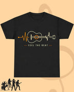 Feel The Beat Music Cotton T-Shirt Swiftsoul