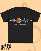 Feel The Beat Music Cotton T-Shirt Swiftsoul