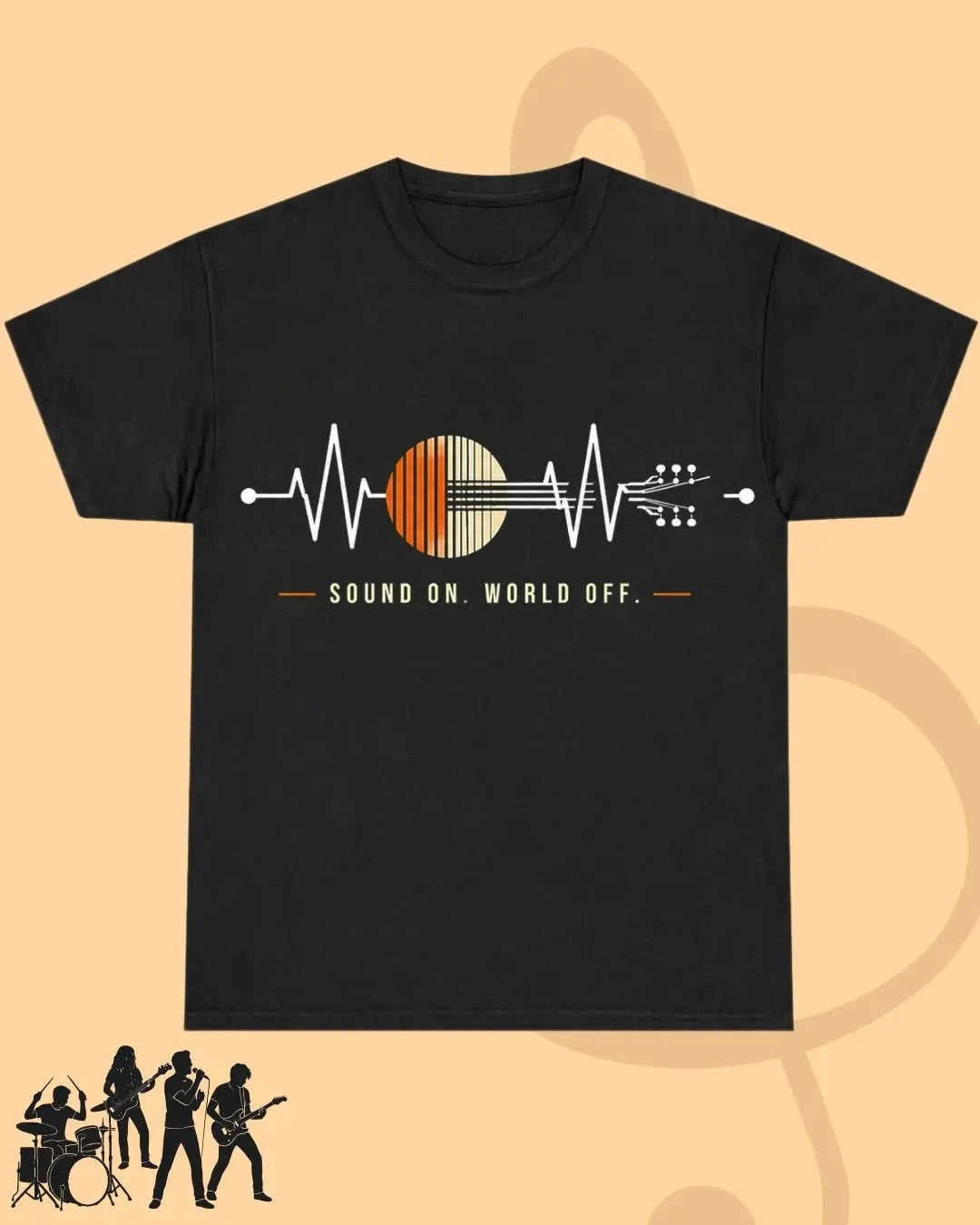 Feel The Beat Music Cotton T-Shirt Swiftsoul