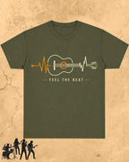 Feel The Beat Music Cotton T-Shirt Swiftsoul
