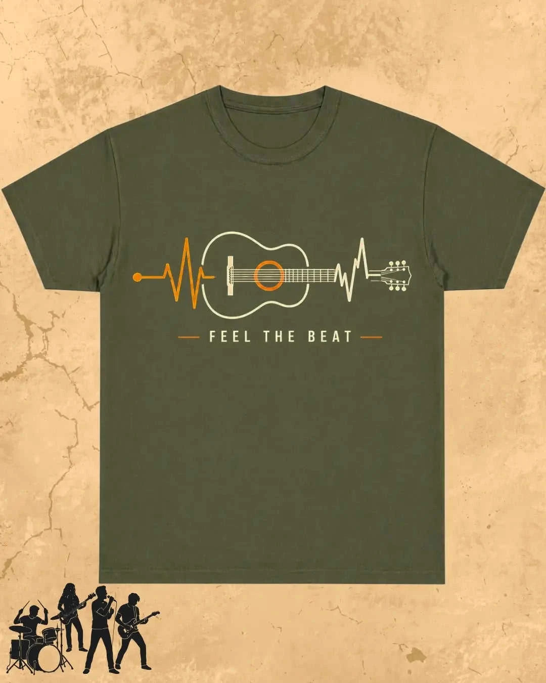 Feel The Beat Music Cotton T-Shirt Swiftsoul