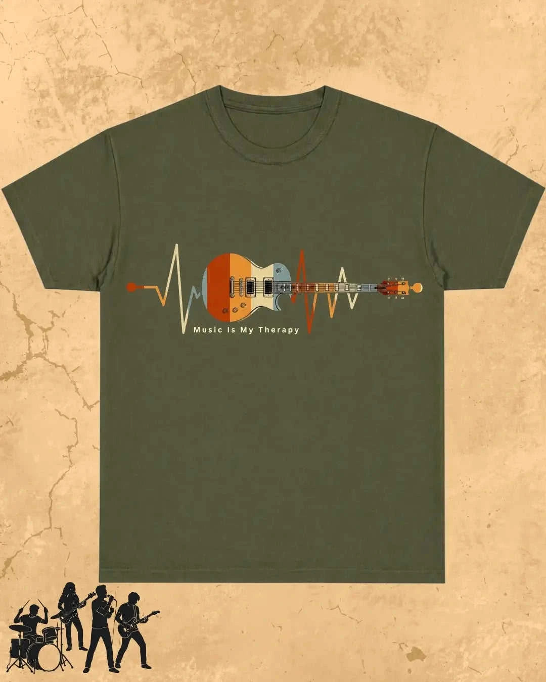 Feel The Beat Music Cotton T-Shirt Swiftsoul