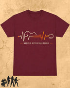 Feel The Beat Music Cotton T-Shirt Swiftsoul
