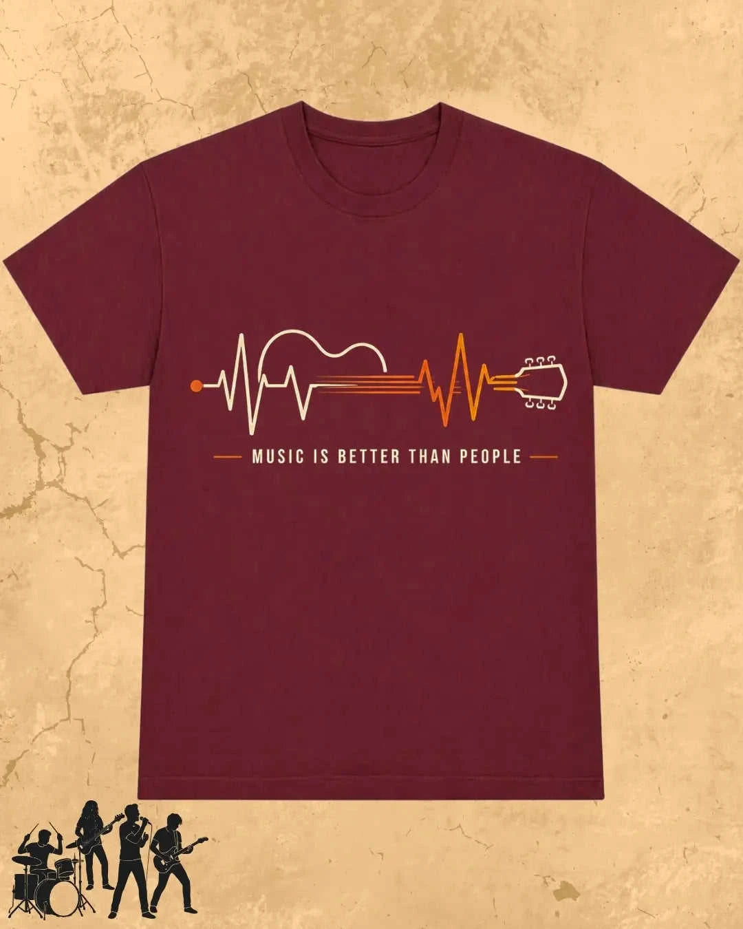 Feel The Beat Music Cotton T-Shirt Swiftsoul