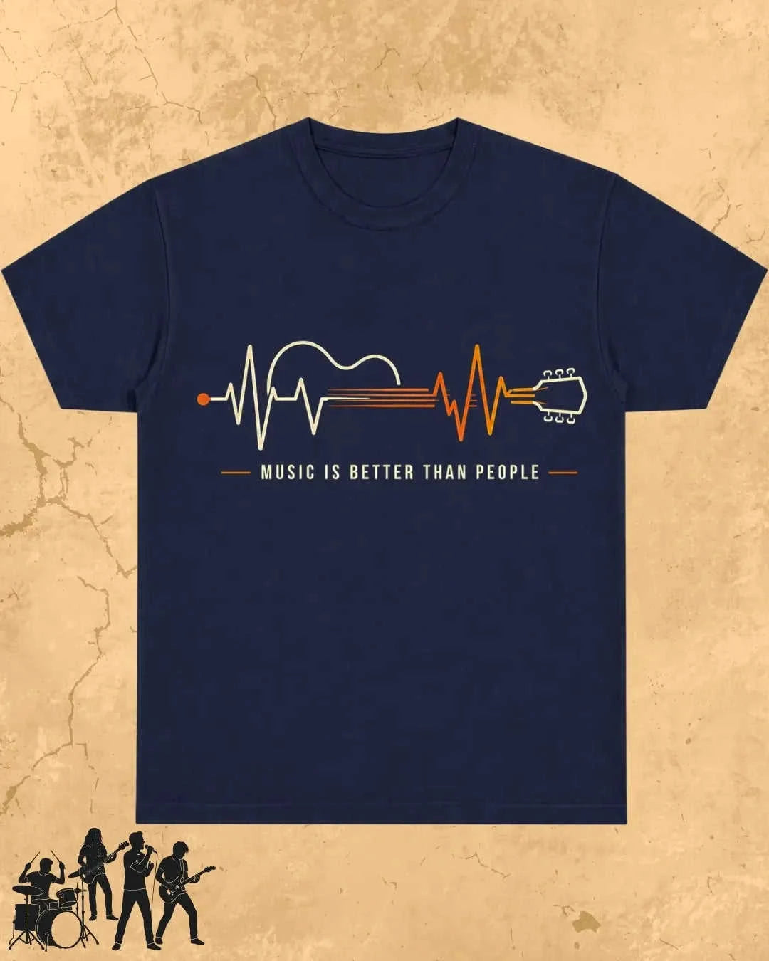 Feel The Beat Music Cotton T-Shirt Swiftsoul