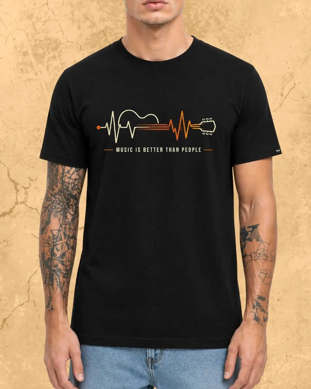 Feel The Beat Music Cotton T-Shirt Swiftsoul