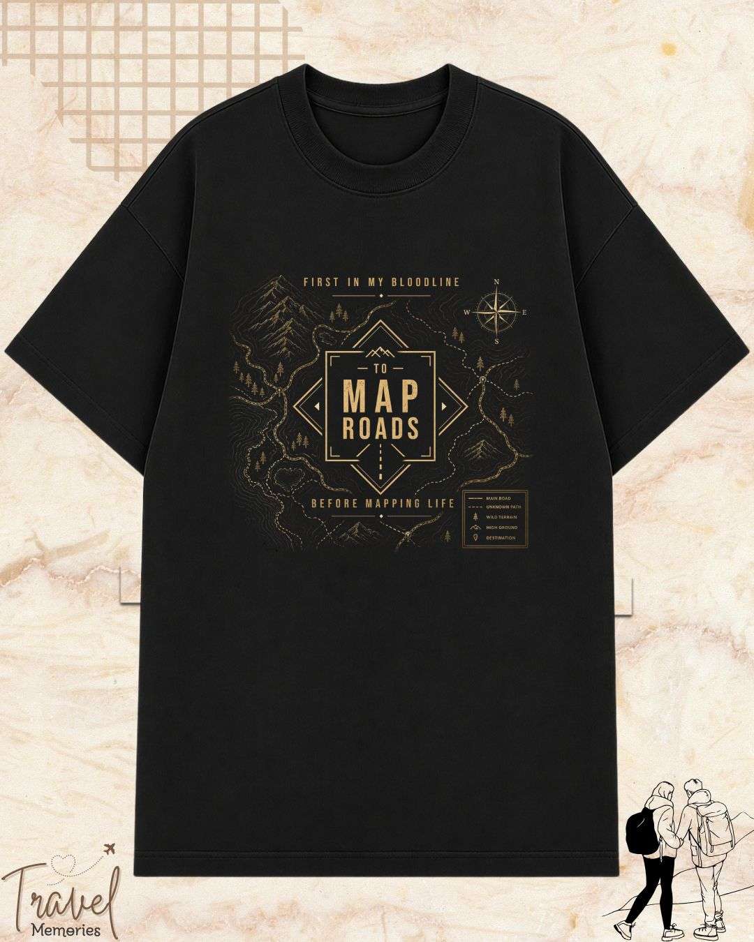FIRST IN MY BLOODLINE Travel Cotton Tshirt Billien LLC 