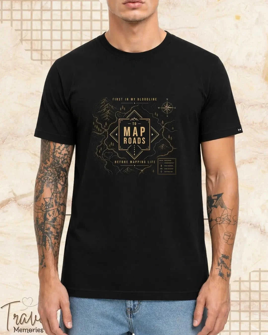 FIRST IN MY BLOODLINE Travel Cotton Tshirt Swiftsoul