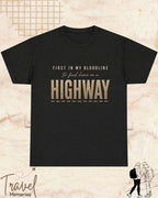 FIRST IN MY BLOODLINE Travel Cotton Tshirt Swiftsoul 