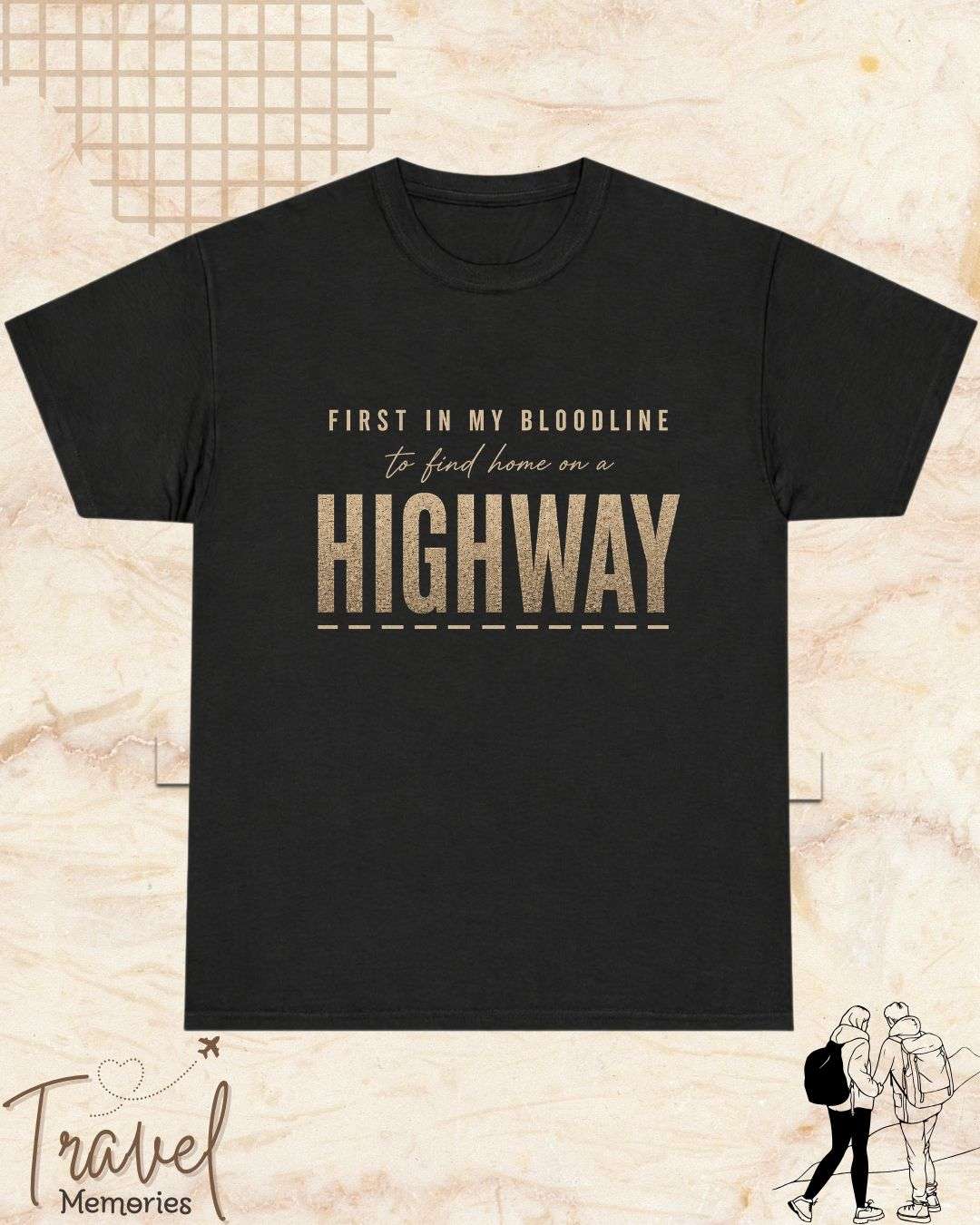 FIRST IN MY BLOODLINE Travel Cotton Tshirt Swiftsoul 