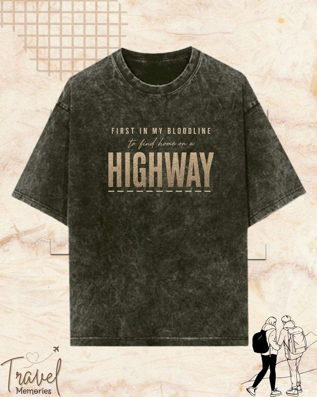 FIRST IN MY BLOODLINE Travel Cotton Tshirt Swiftsoul 