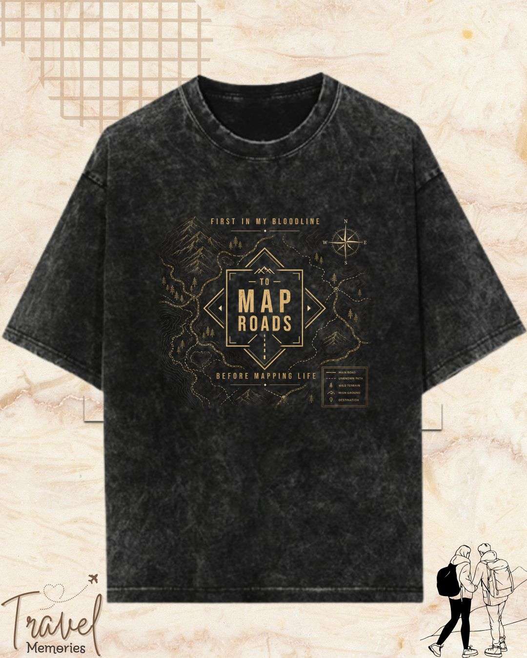 FIRST IN MY BLOODLINE Travel Cotton Tshirt Swiftsoul 
