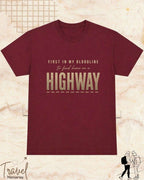 FIRST IN MY BLOODLINE Travel Cotton Tshirt Swiftsoul 