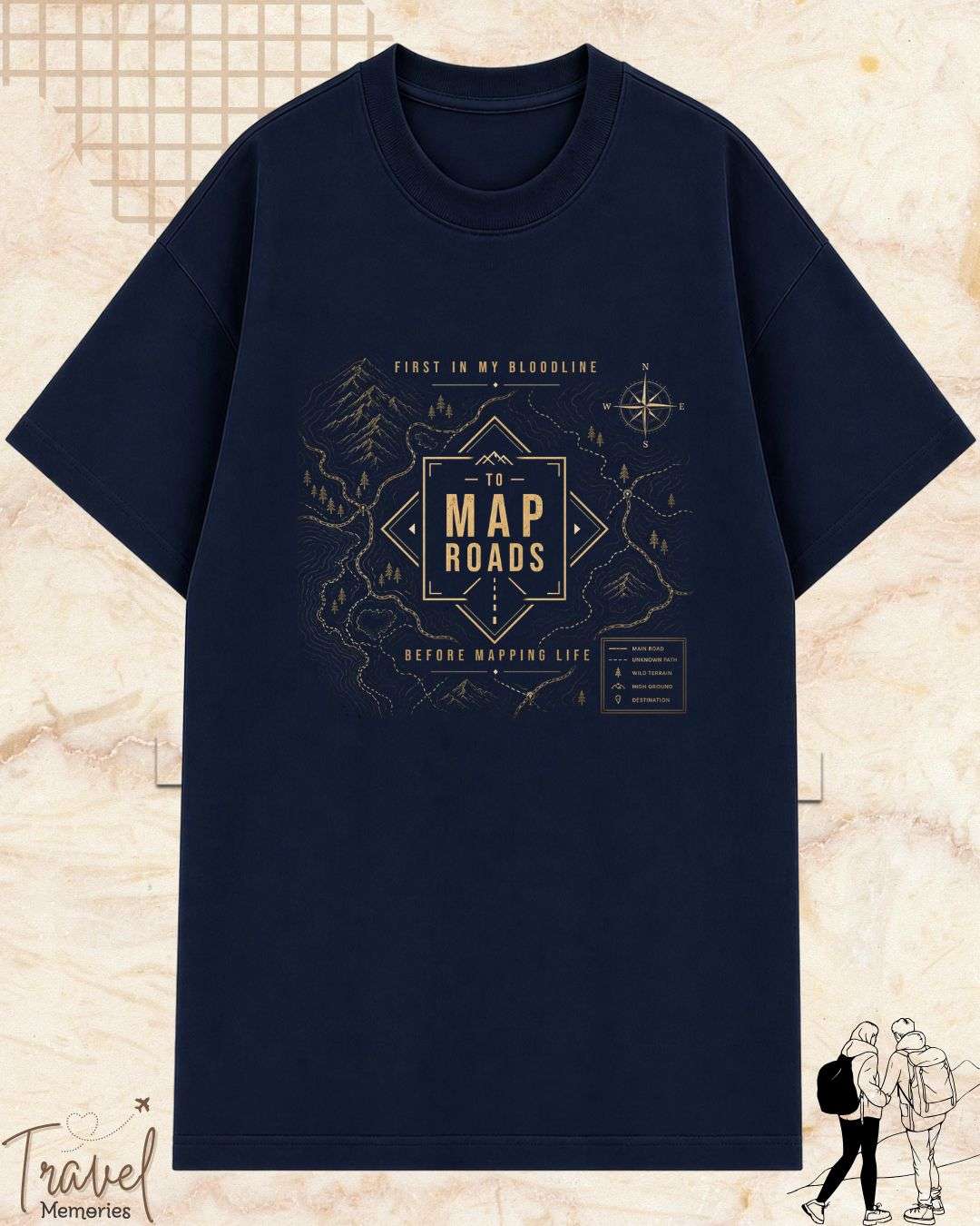 FIRST IN MY BLOODLINE Travel Cotton Tshirt Swiftsoul 