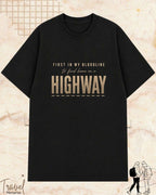 FIRST IN MY BLOODLINE Travel Cotton Tshirt Swiftsoul 