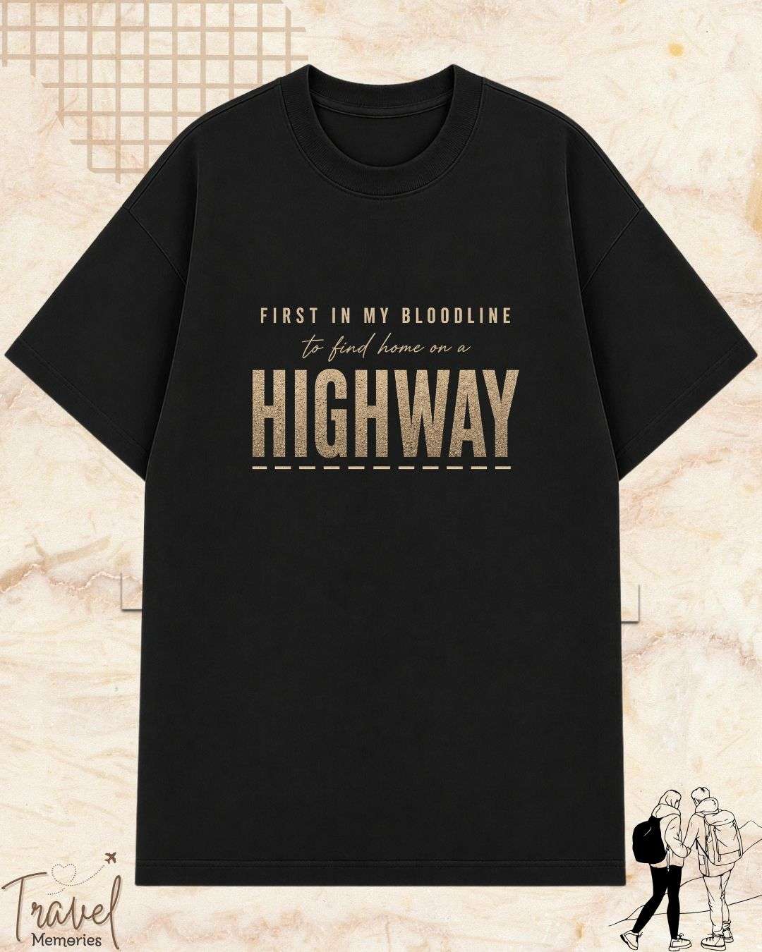 FIRST IN MY BLOODLINE Travel Cotton Tshirt Swiftsoul 