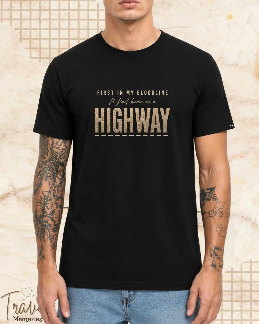 FIRST IN MY BLOODLINE Travel Cotton Tshirt Swiftsoul