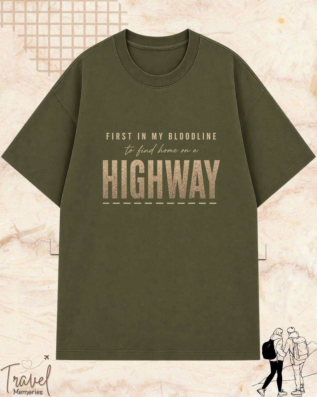 FIRST IN MY BLOODLINE Travel Cotton Tshirt Swiftsoul 