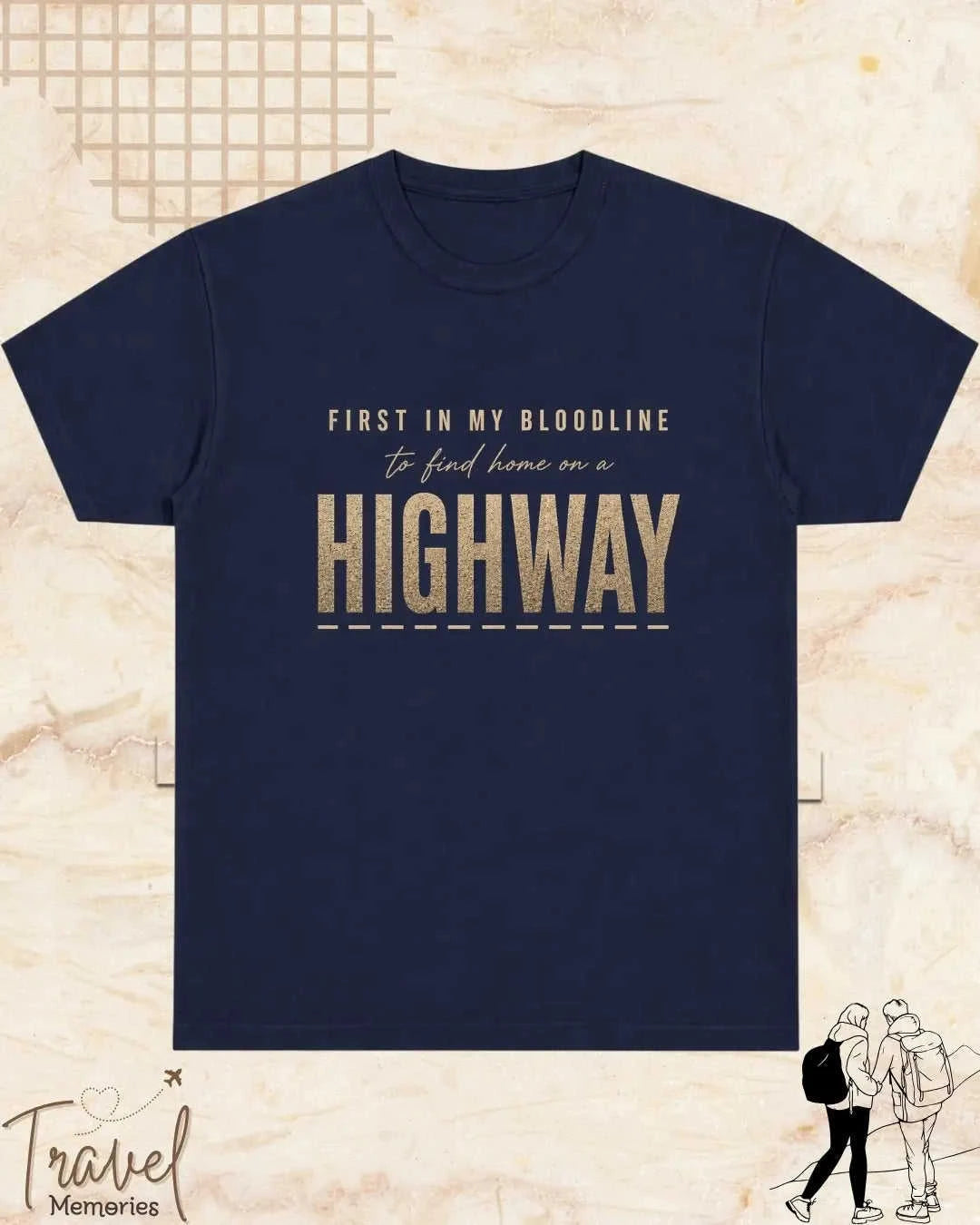 FIRST IN MY BLOODLINE Travel Cotton Tshirt Swiftsoul