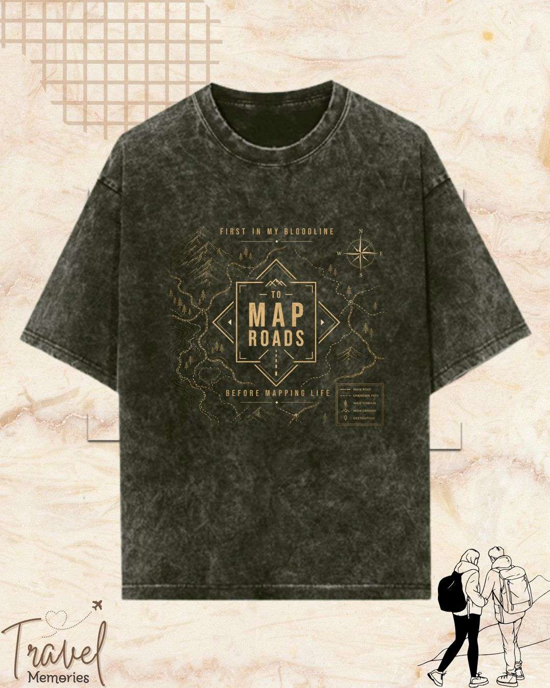 FIRST IN MY BLOODLINE Travel Cotton Tshirt Swiftsoul 