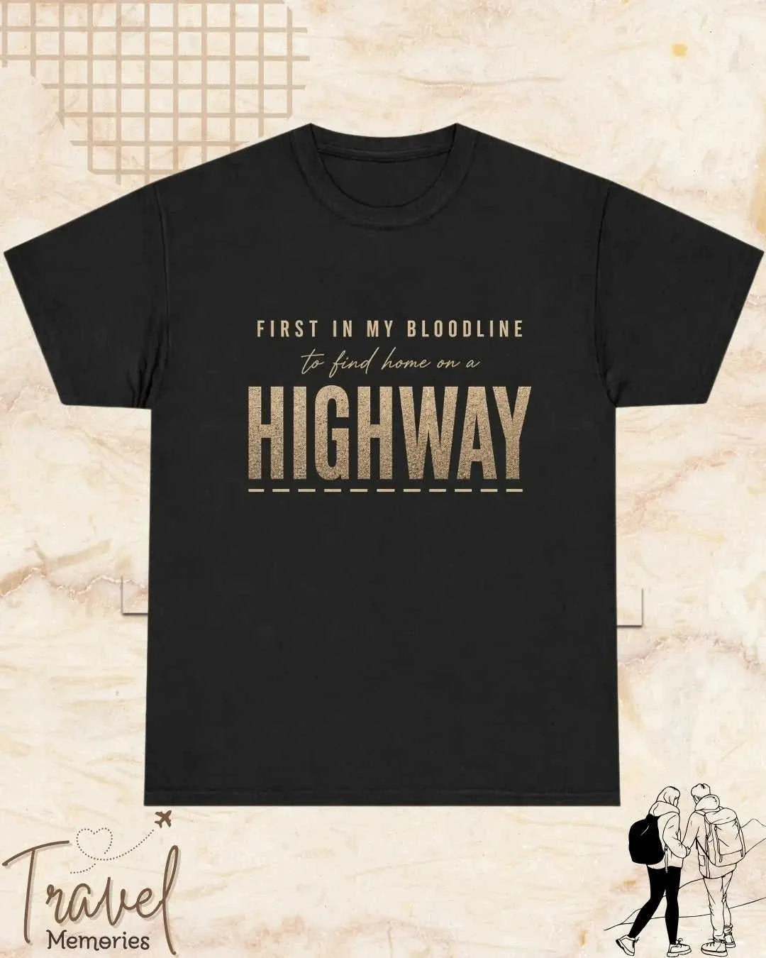 FIRST IN MY BLOODLINE Travel Cotton Tshirt Swiftsoul
