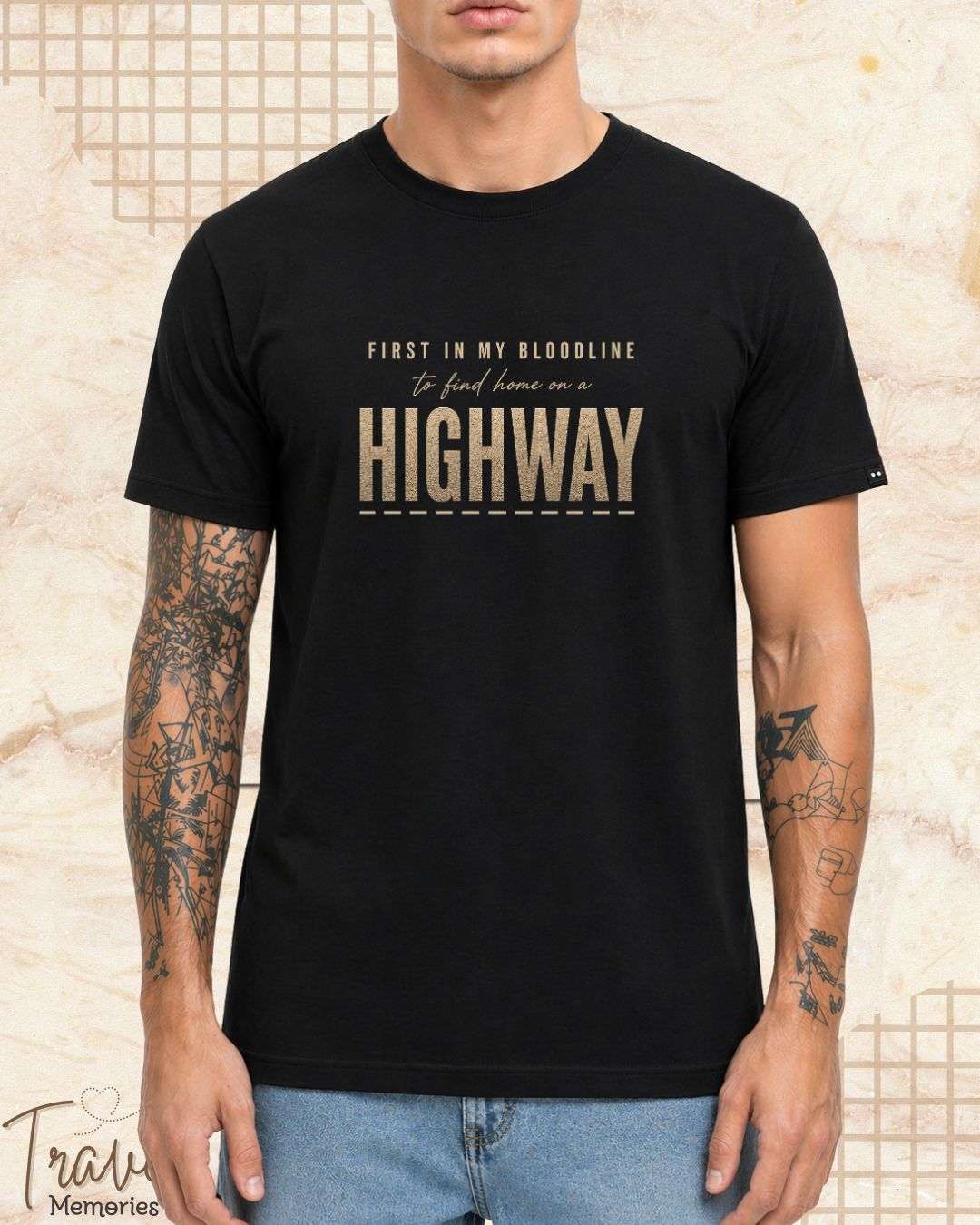 FIRST IN MY BLOODLINE Travel Cotton Tshirt Swiftsoul 