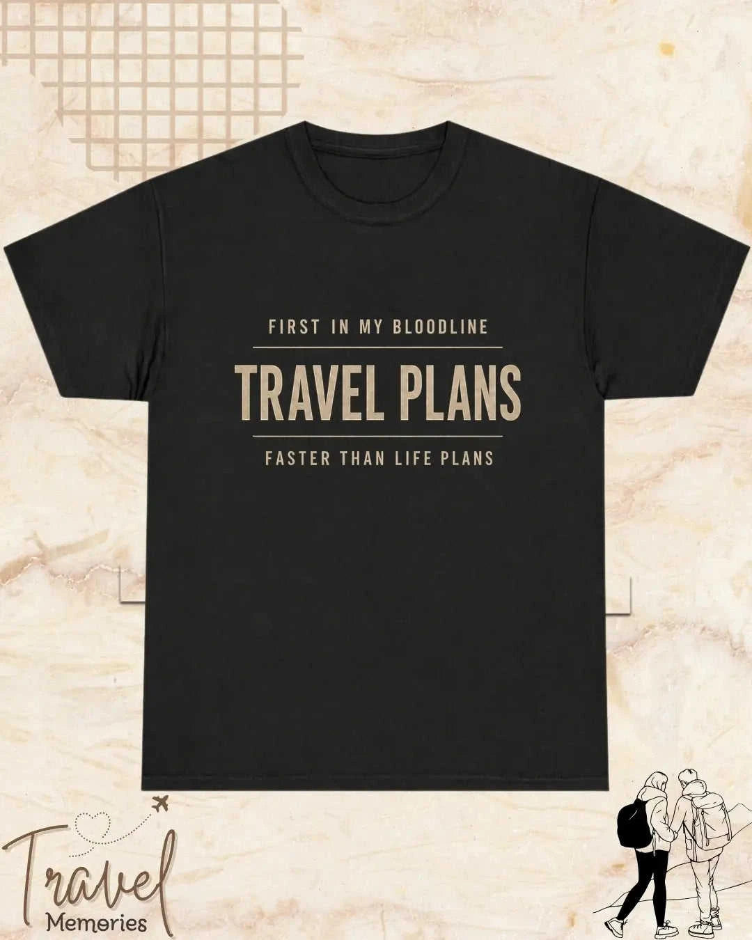 FIRST IN MY BLOODLINE Travel Cotton Tshirt Swiftsoul