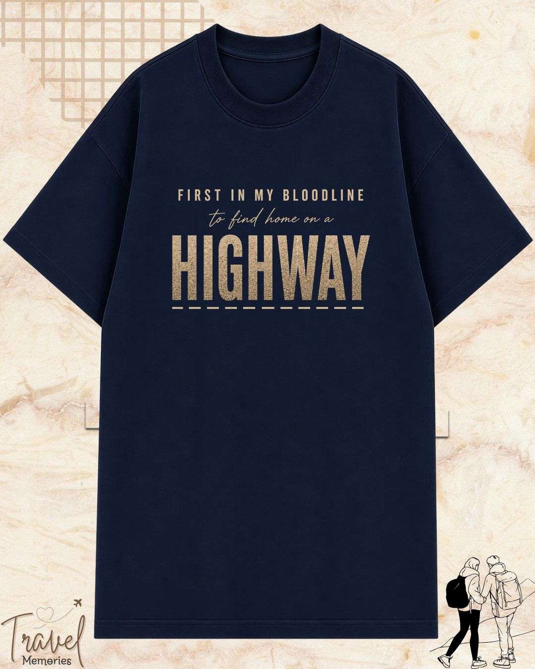 FIRST IN MY BLOODLINE Travel Cotton Tshirt Swiftsoul 