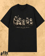 Folk Band Animals Music T-Shirt Billien LLC 