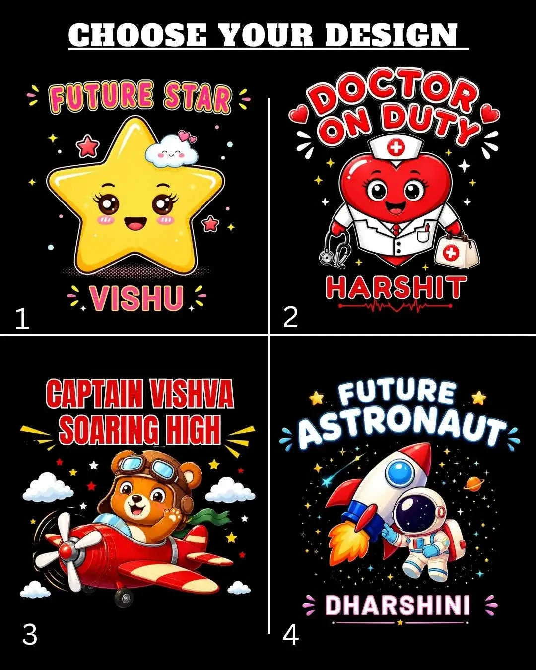 Future Professionals Custom Kid's Name Tee Swiftsoul 