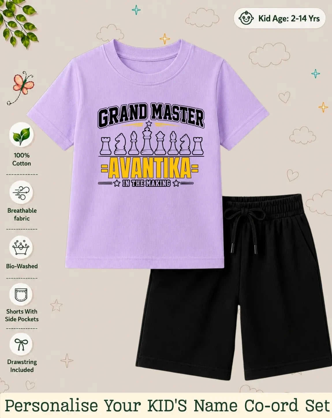 Future Sport Star Custom Kid Co-ord Set Swiftsoul