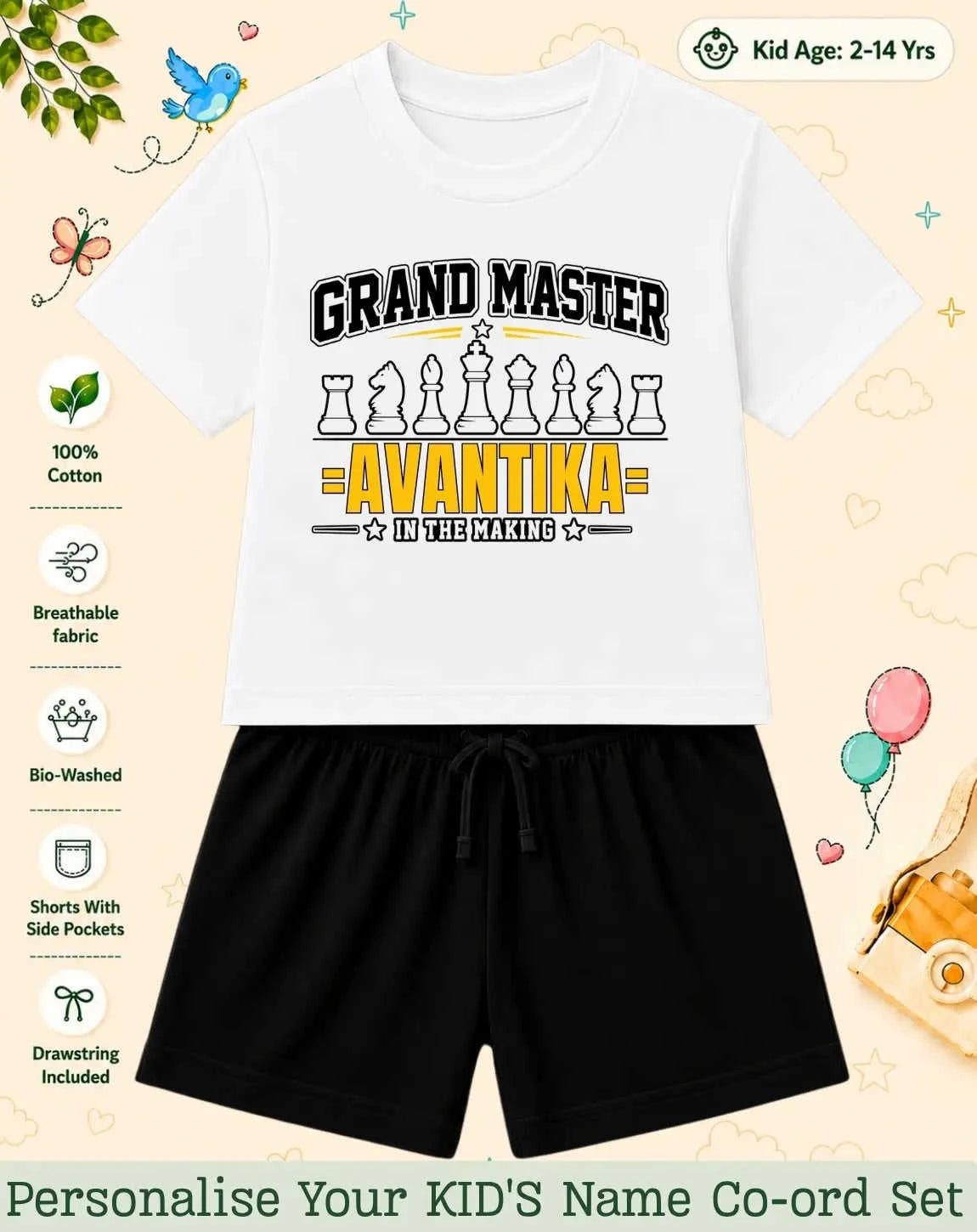 Future Sport Star Custom Kid Co-ord Set Swiftsoul