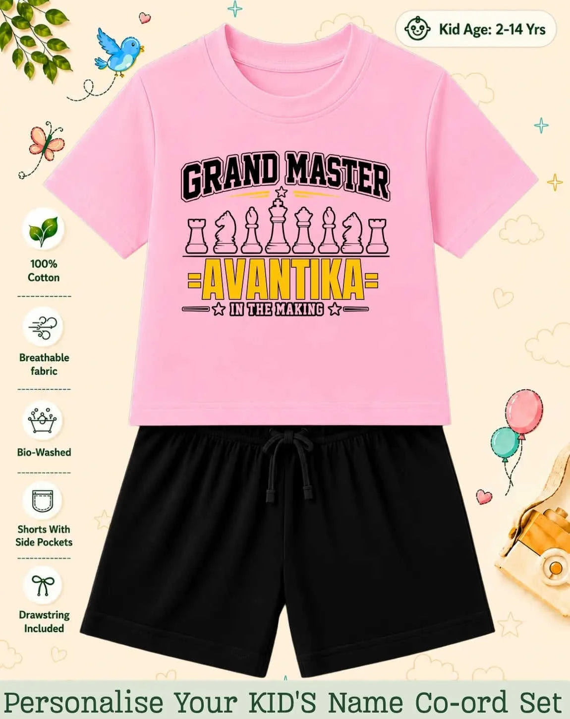 Future Sport Star Custom Kid Co-ord Set Swiftsoul