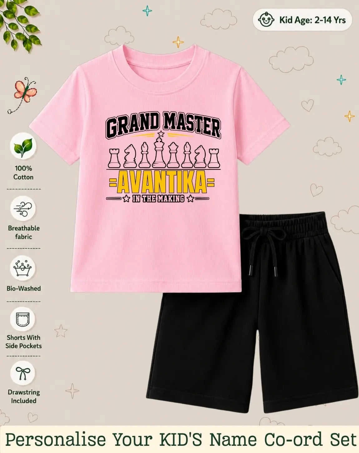 Future Sport Star Custom Kid Co-ord Set Swiftsoul