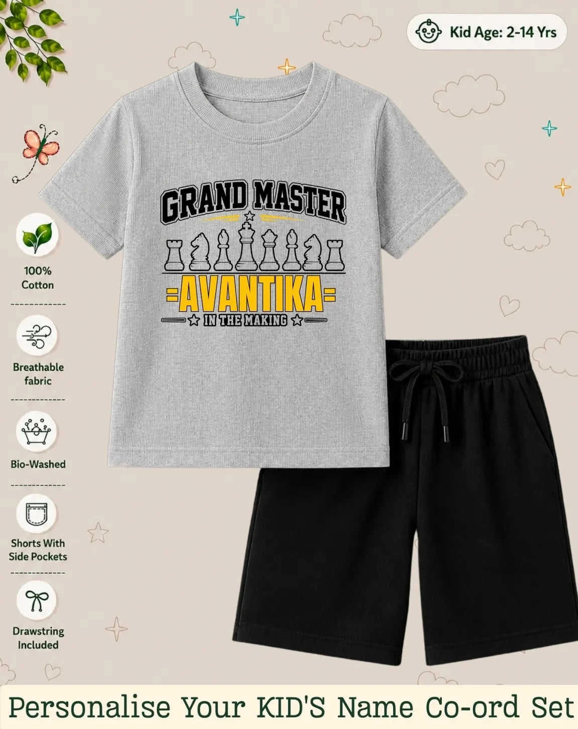 Future Sport Star Custom Kid Co-ord Set Swiftsoul