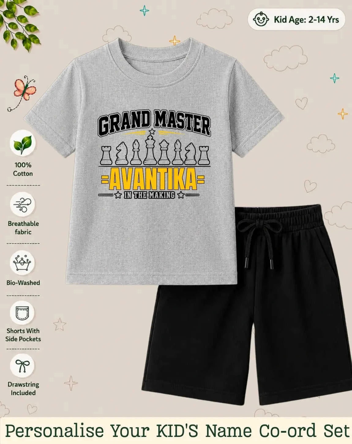 Future Sport Star Custom Kid Co-ord Set Swiftsoul