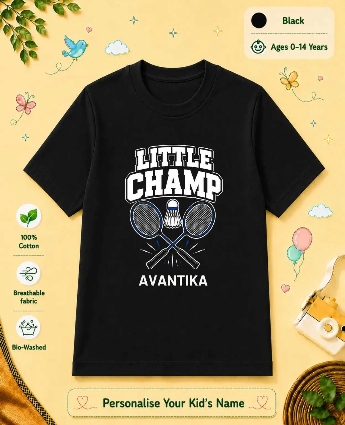Future Sport Star Custom Kid Cotton Tshirt Swiftsoul