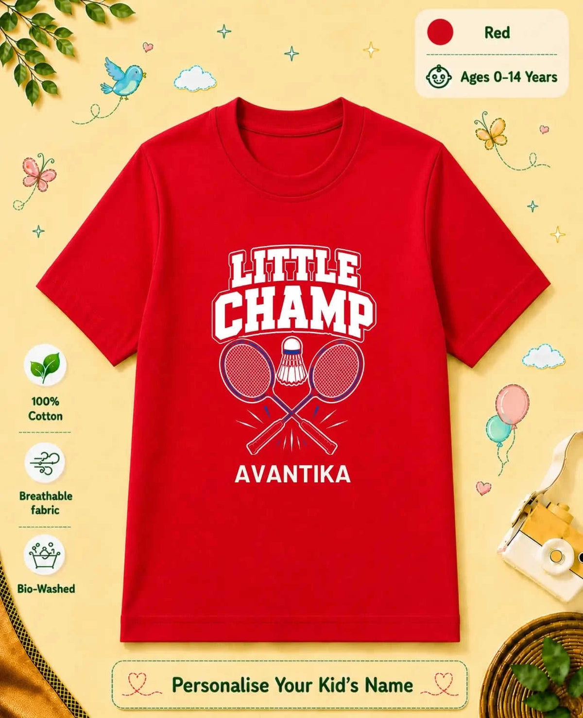 Future Sport Star Custom Kid Cotton Tshirt Swiftsoul