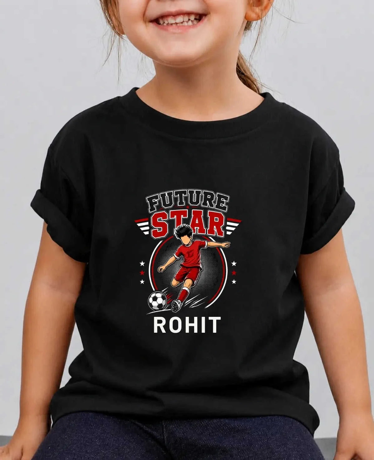 Future Sport Star Custom Kid Cotton Tshirt Swiftsoul