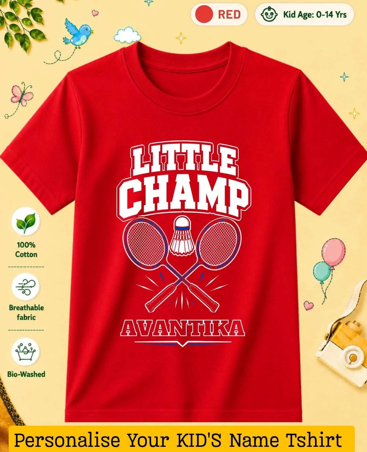 Future Sport Star Custom Kid Cotton Tshirt Swiftsoul