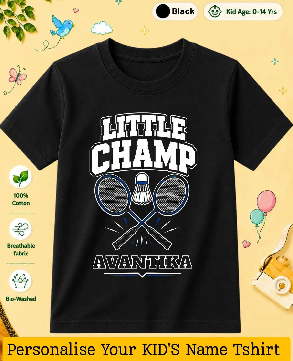 Future Sport Star Custom Kid Cotton Tshirt Swiftsoul