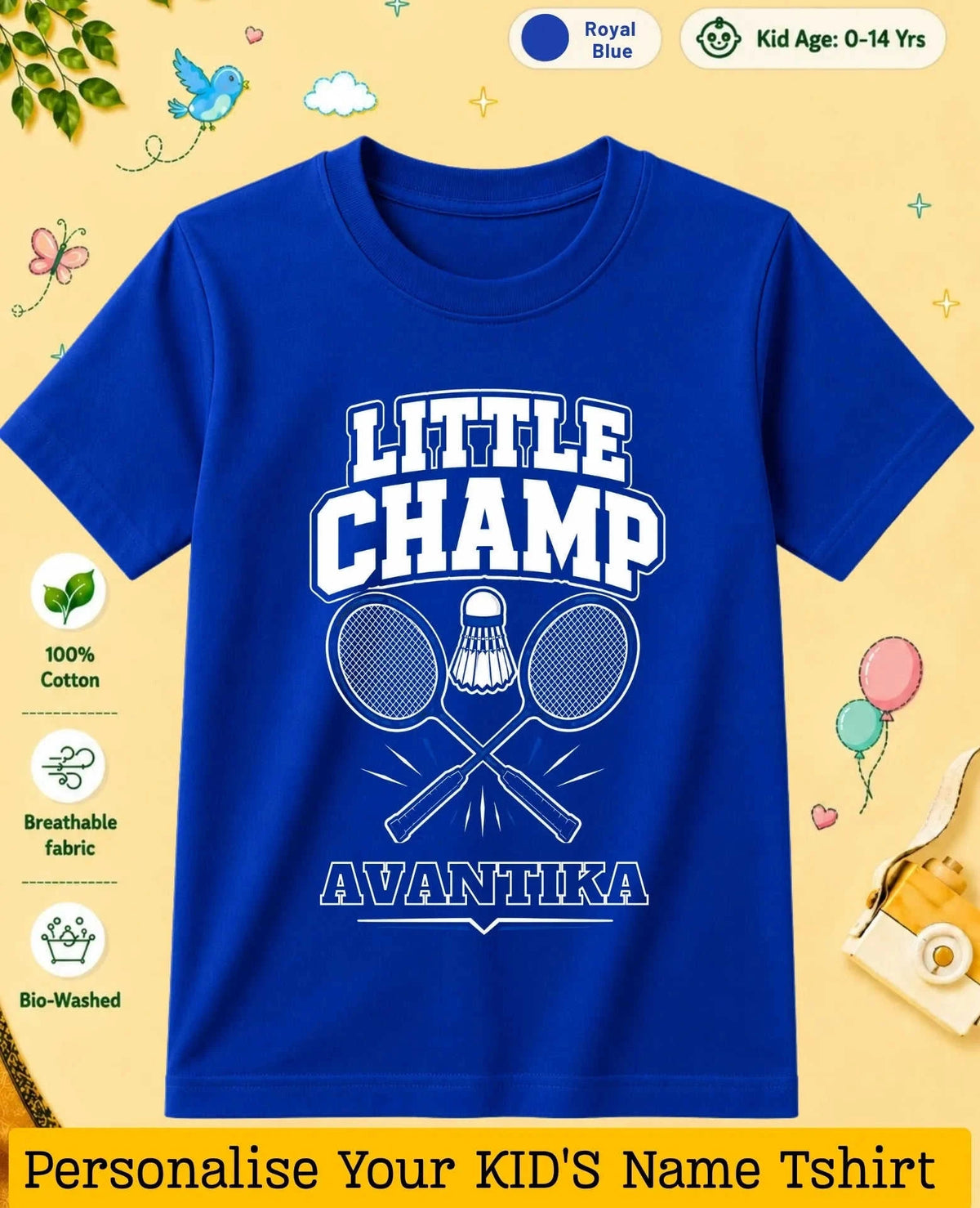 Future Sport Star Custom Kid Cotton Tshirt Swiftsoul