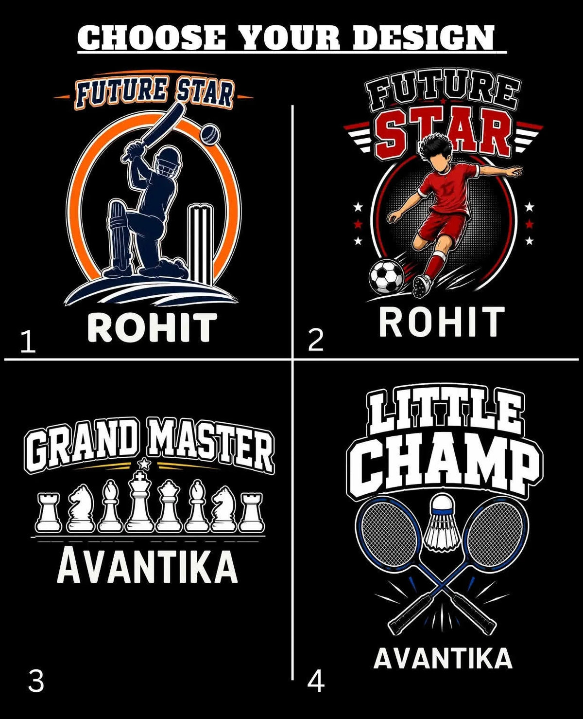Future Sport Star Custom Kid Cotton Tshirt Swiftsoul