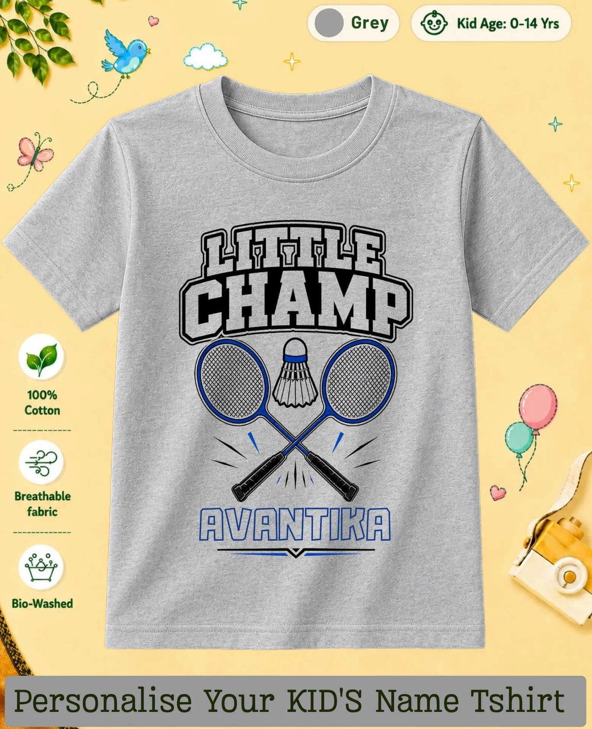 Future Sport Star Custom Kid's Cotton Tee Swiftsoul