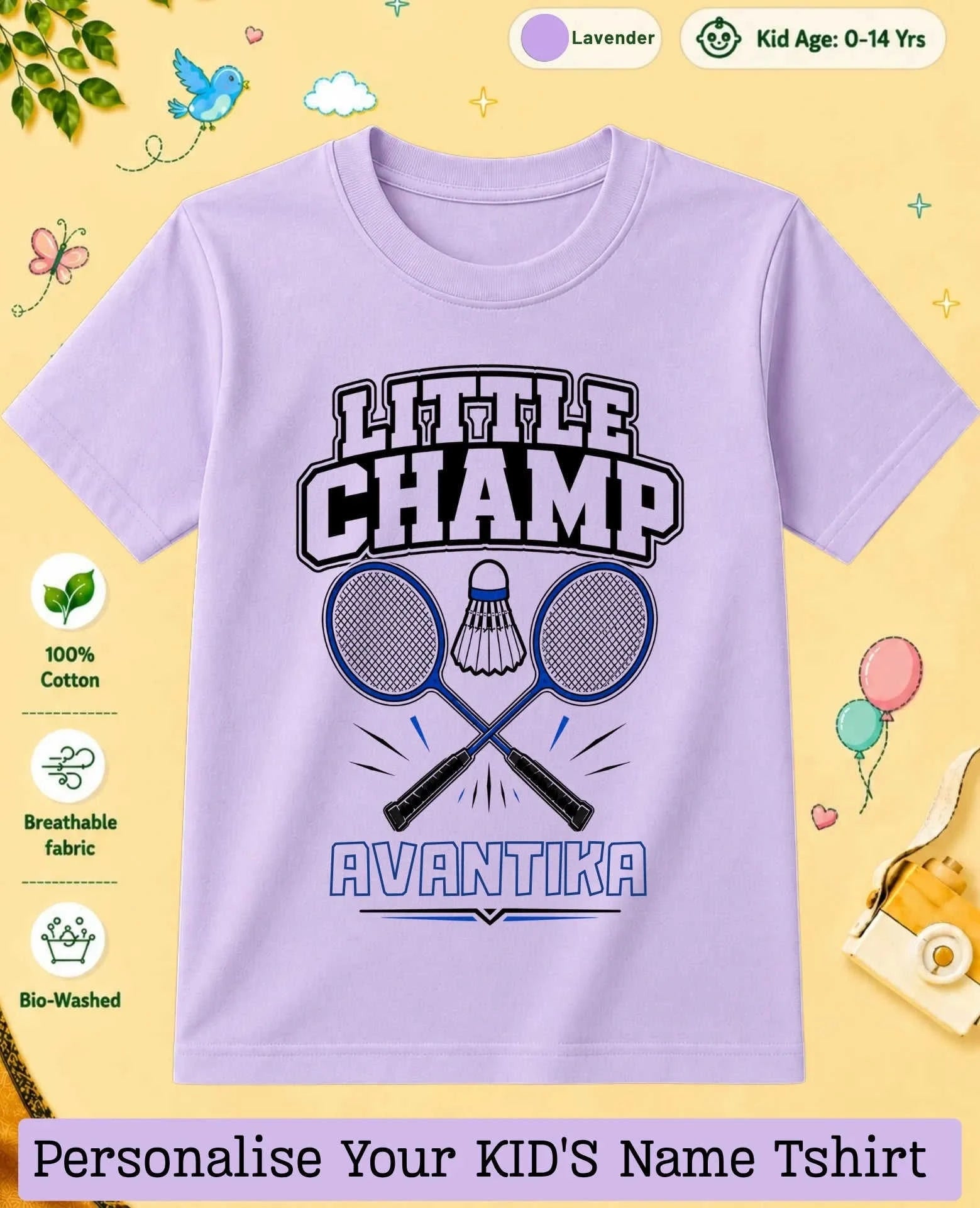 Future Sport Star Custom Kid's Cotton Tee Swiftsoul