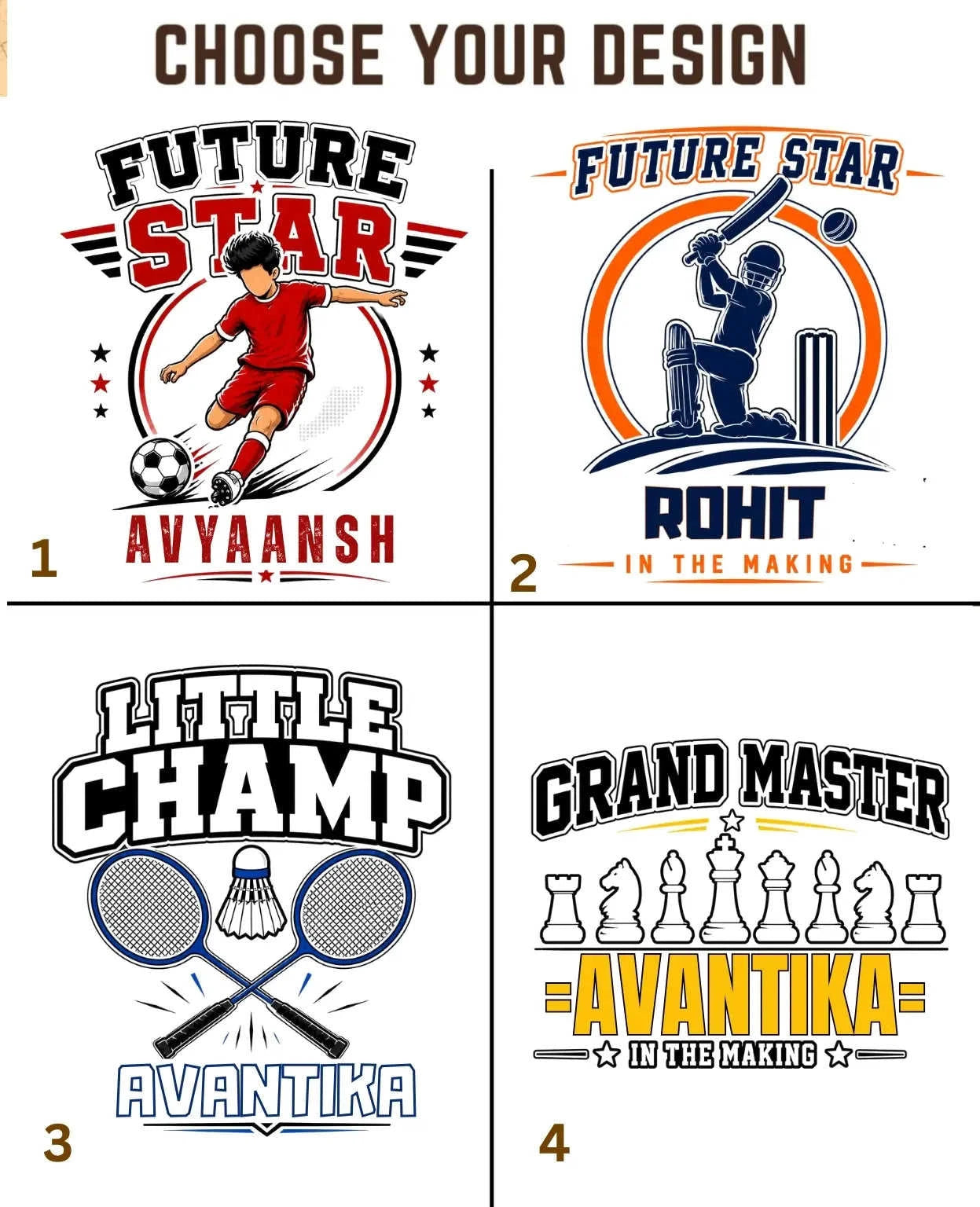 Future Sport Star Custom Kid's Cotton Tee Swiftsoul