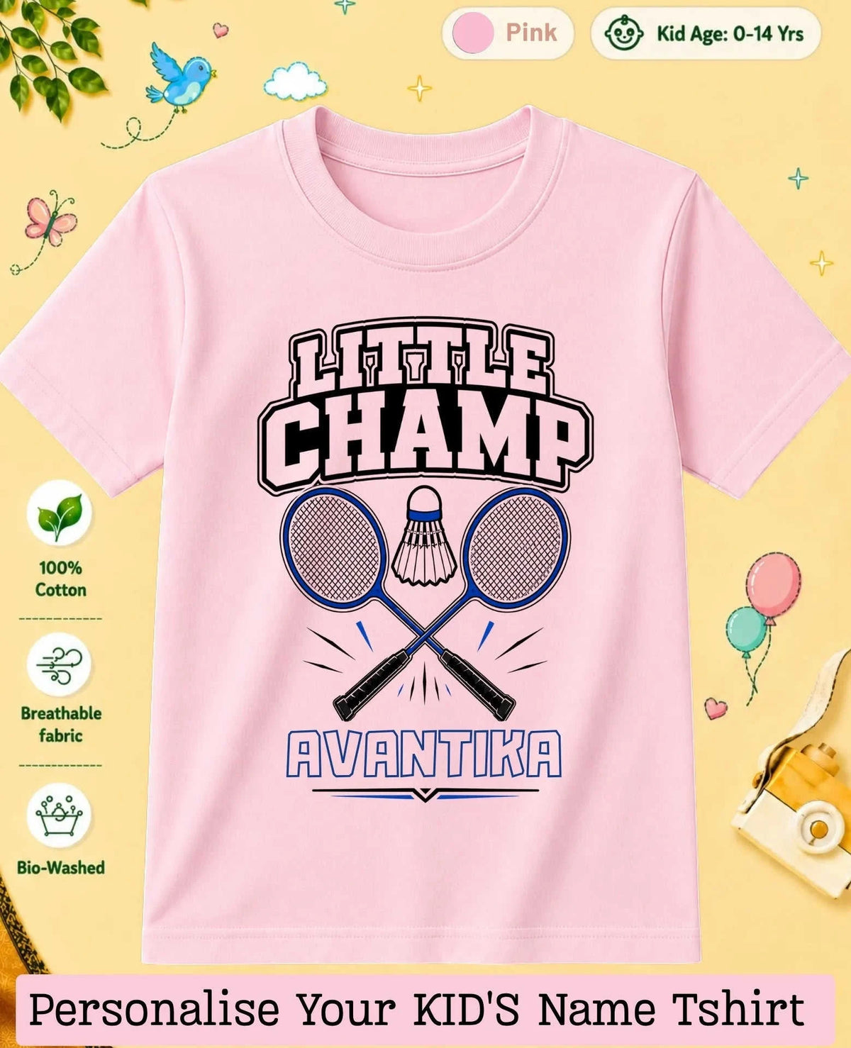 Future Sport Star Custom Kid's Cotton Tee Swiftsoul